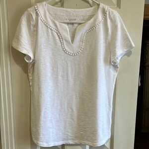 Talbots T-Shirt with Decorative Trim